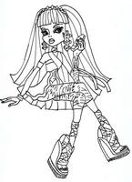 kolorowanki monster high, malowanka Cleo de Nile dla dziewczynek do wydruku, obrazek do pokolorowania numer  20